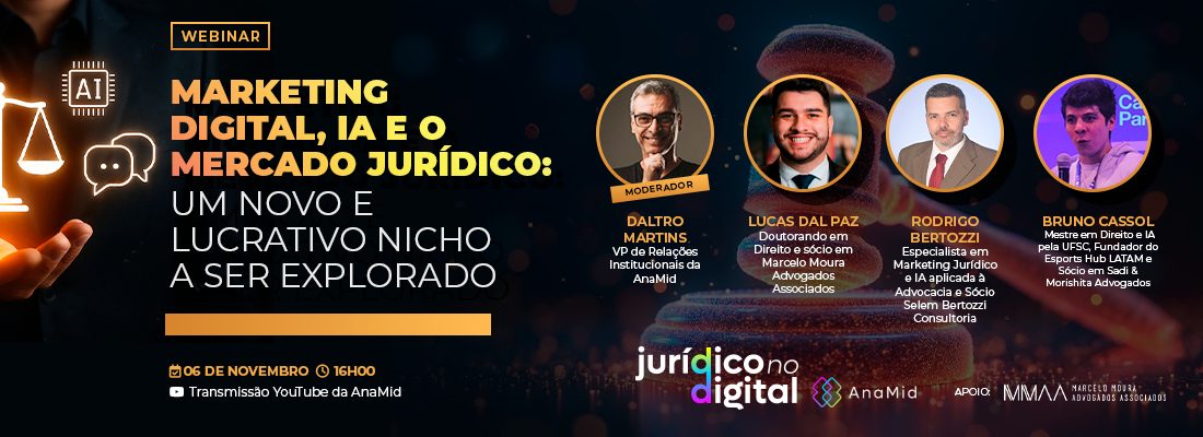 WEBINAR: Marketing Digital, IA e o Mercado Jurídico